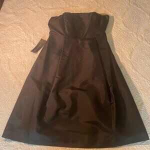 NWT Ann Taylor classic, cocktail LBD strapless - Silk with pockets - size 6